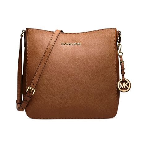 michael kors jet set travel saffiano messenger bag|Jet Set Large Saffiano Leather Messenger Bag .